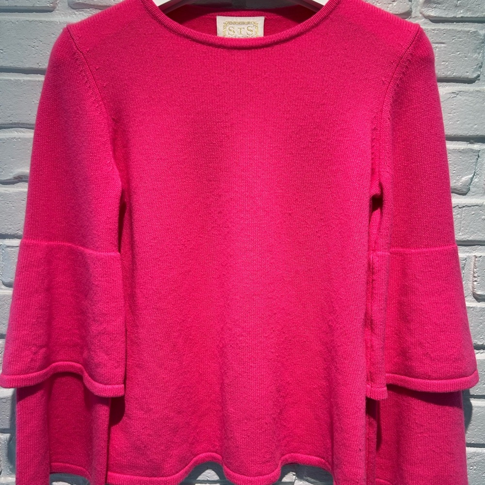 STS Pink Bell Sleeve Sweater